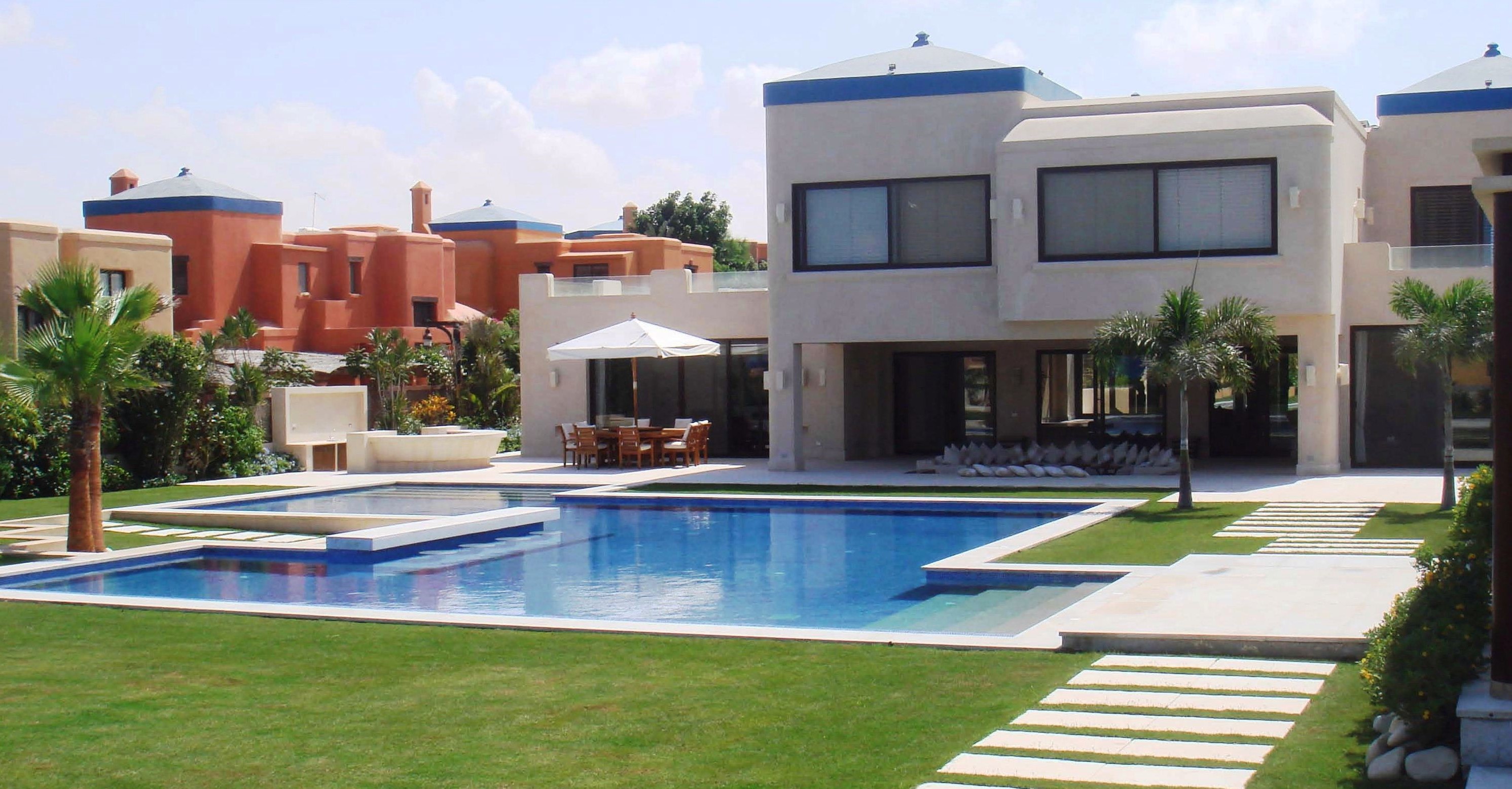adobe style villa